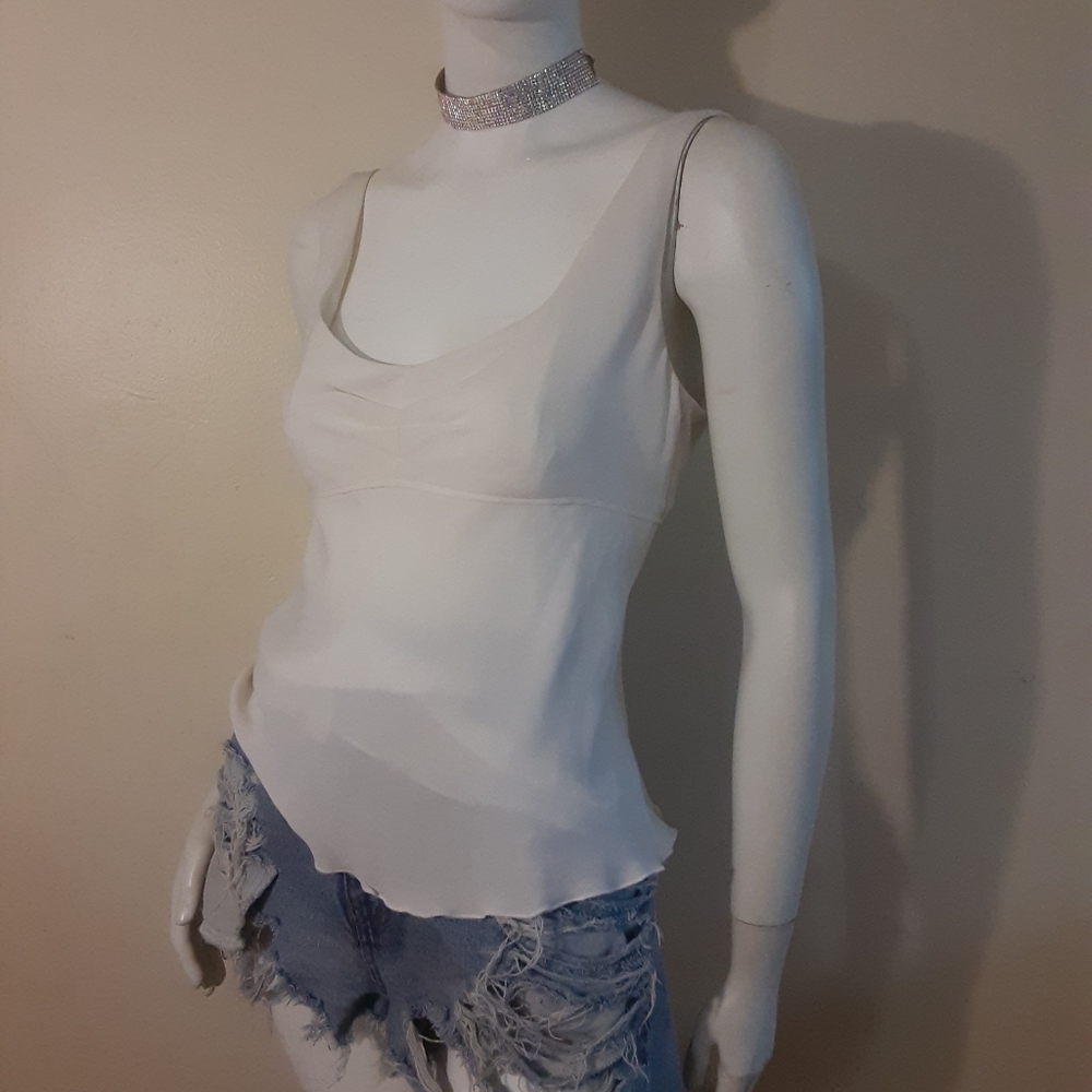 ARMANI COLLEZIONI 100% Silk Sleeveless Blouse